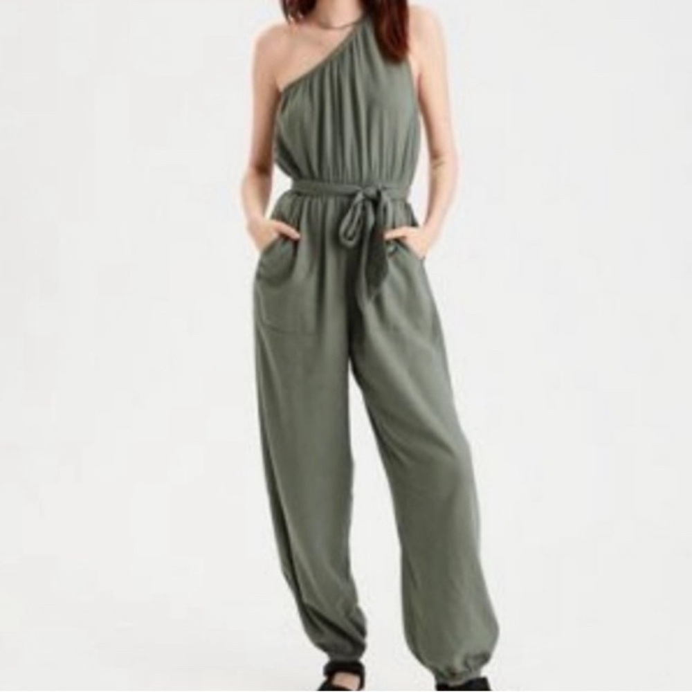 American Eagle One Shoulder Jumpsuit